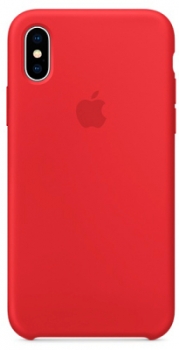 Чехол для iPhone X Apple Silicone Product Red